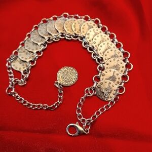 Bohemian style chain link bracelet